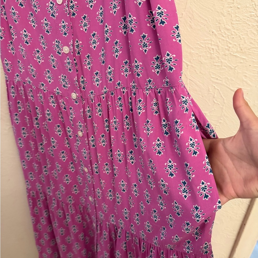 J crew Pink Floral Women's Dress - Picture 5 of 8